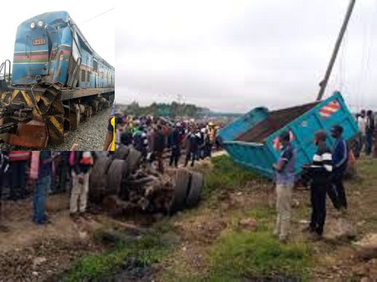 One killed as commuter train collides with a lorry stuck on the tracks ...