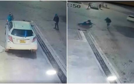 Driver knocks down petrol station attendant as he escapes without paying