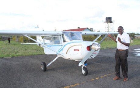 This modern aircraft in Nyeri can fly on petrol