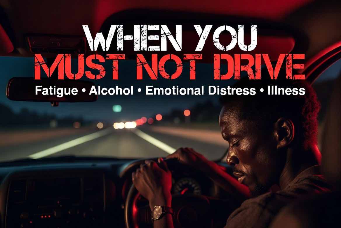 When You Must NOT Drive