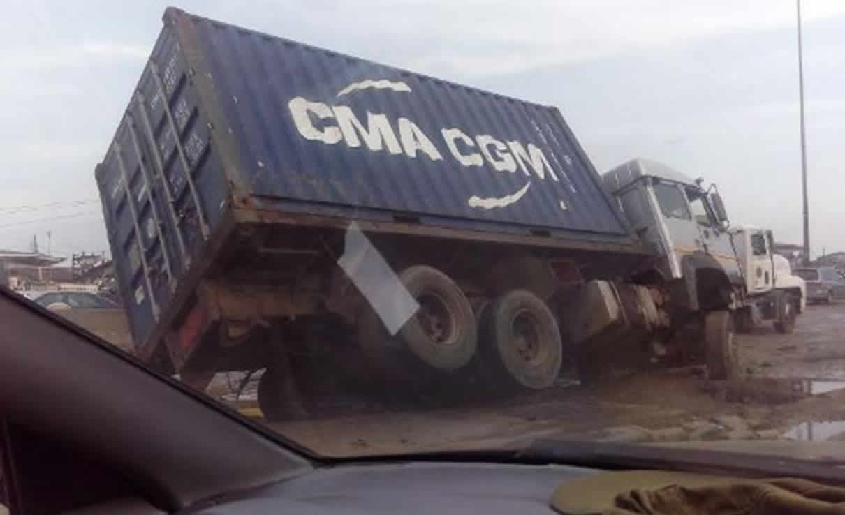 He was ferrying a 40ft container load of glass to Kampala when it